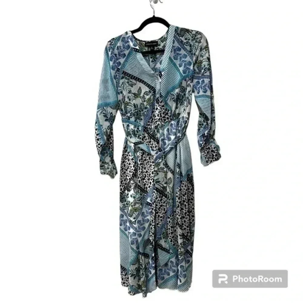 Stella & Julie printed dress 6 NWOT